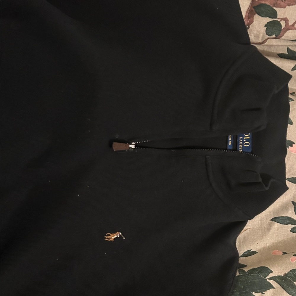 Polo by Ralph Lauren Men's Black Zip-Up Sweater
